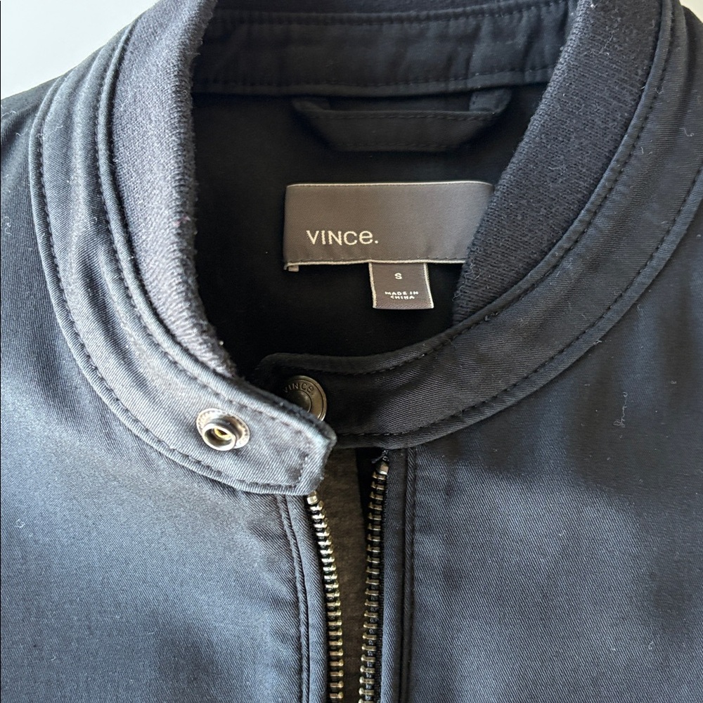 Vince Men's Black Moto-style Jacket - Picture 2 of 10
